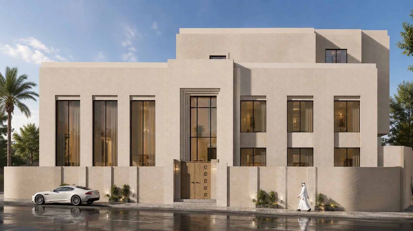 فيلا سكنية، حي أجيال — الواجهة الرئيسية